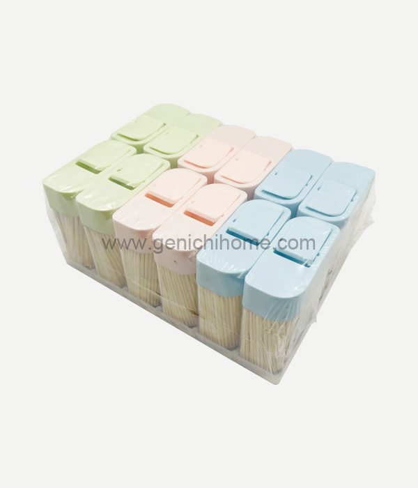 Bambu tusuk gigi clamshell