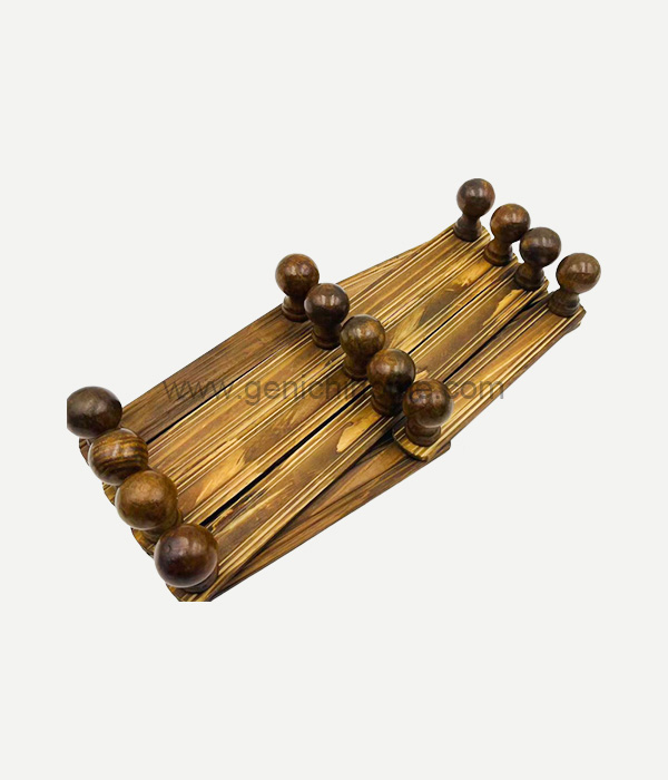 Gantungan dinding karbonisasi pinus yang dipasang di dinding